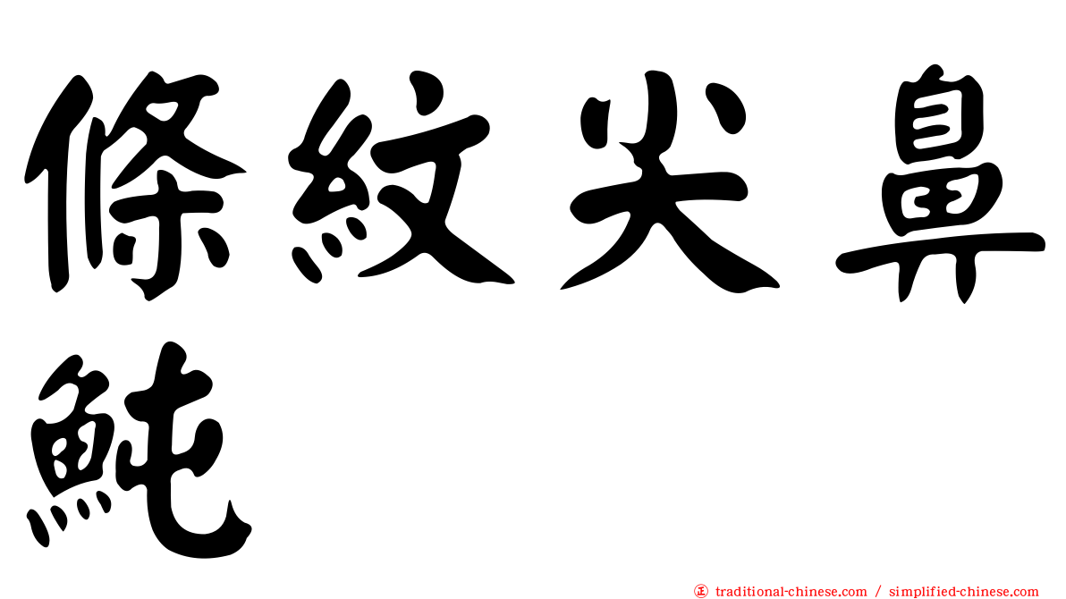 條紋尖鼻魨
