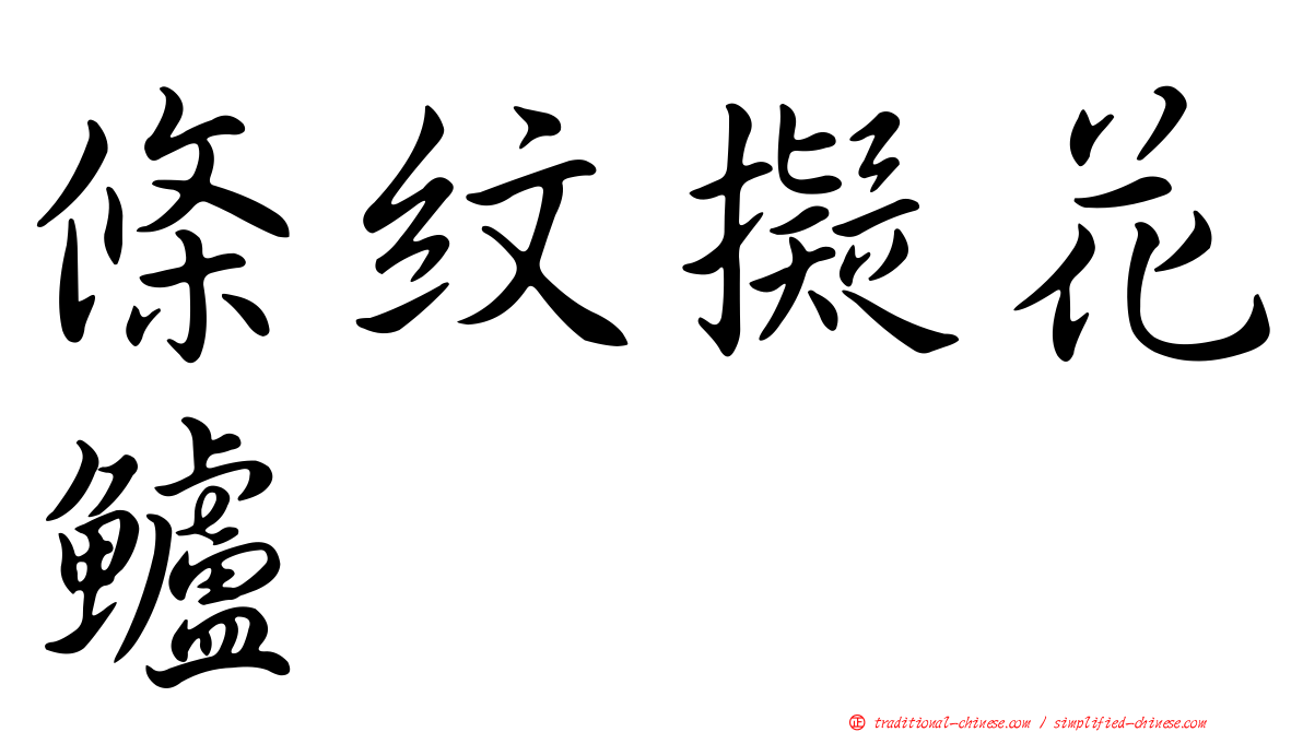 條紋擬花鱸