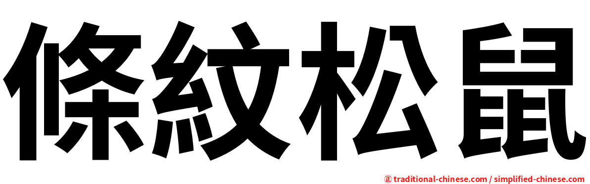 條紋松鼠