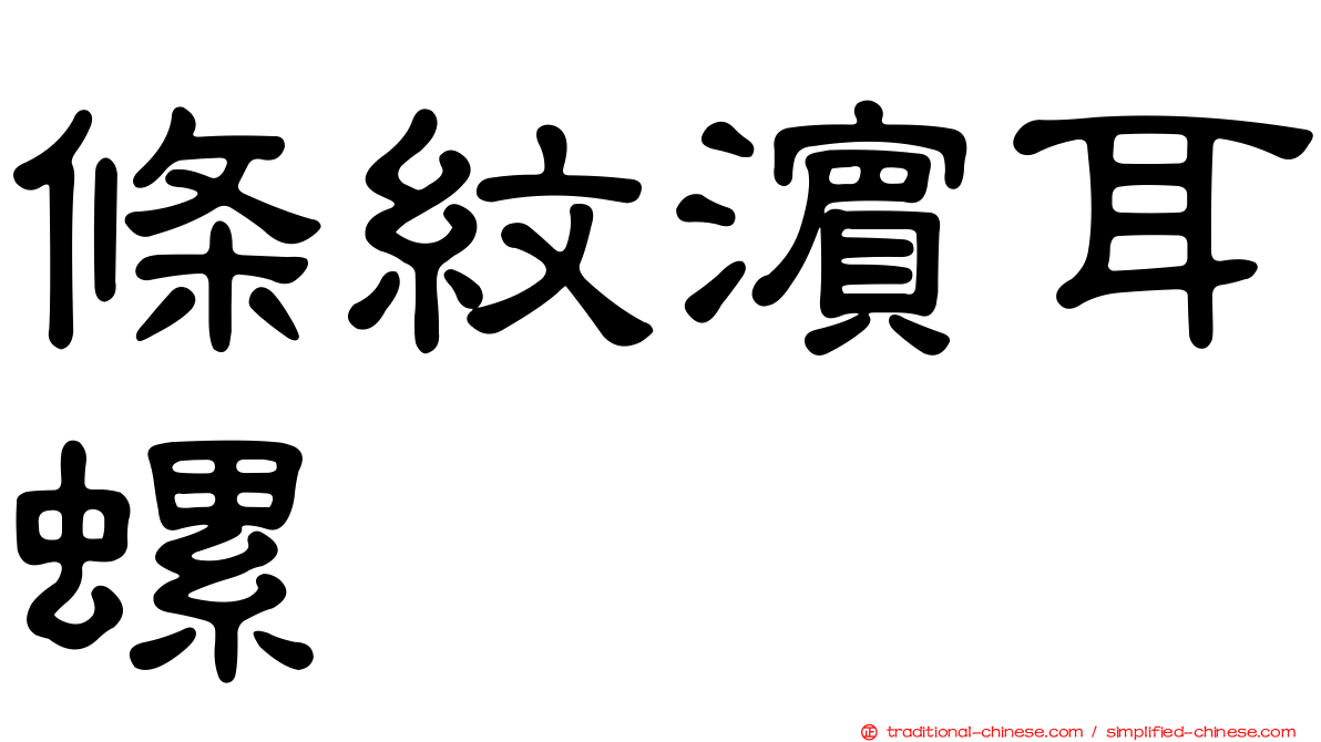 條紋濱耳螺