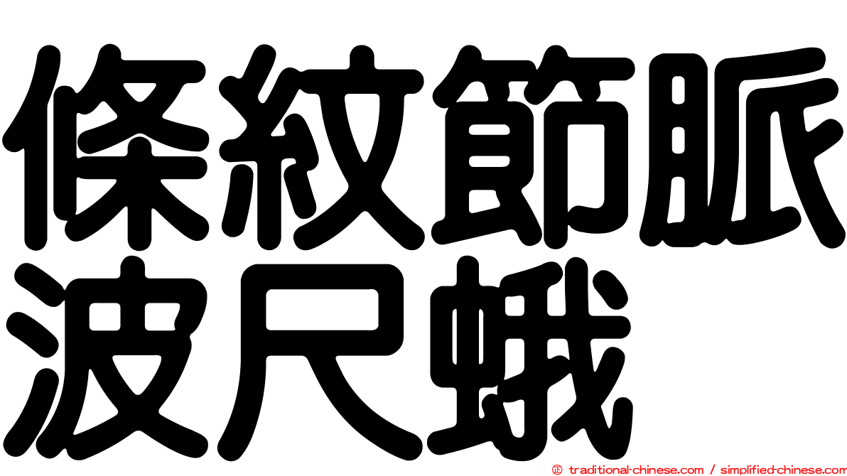 條紋節脈波尺蛾