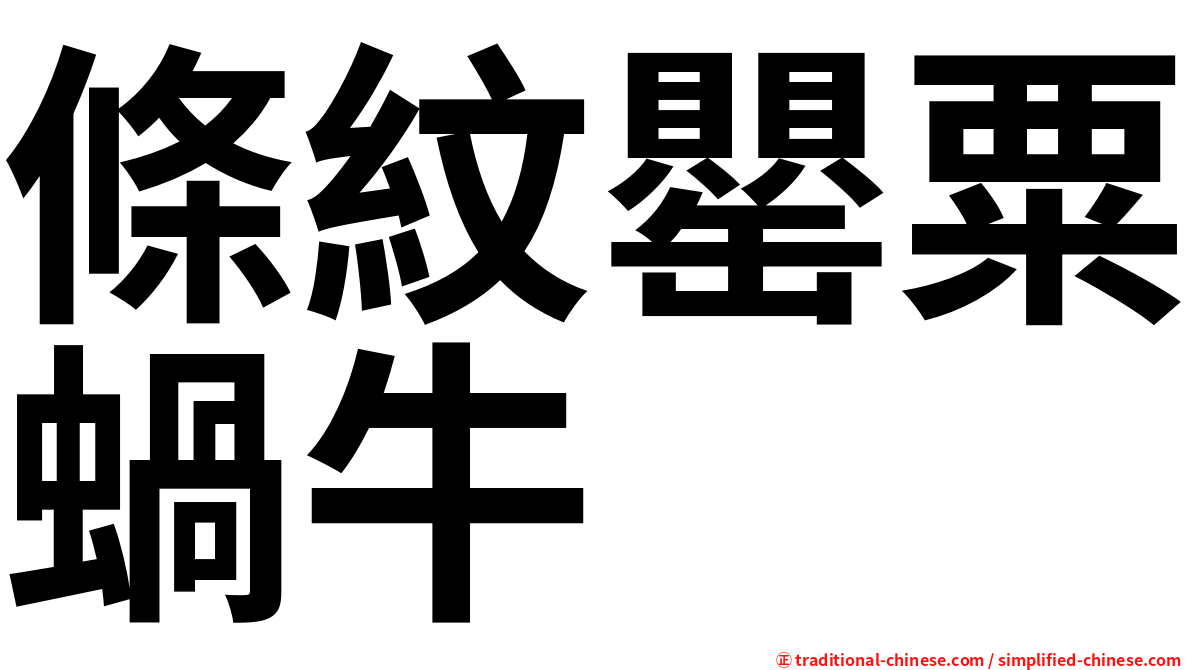 條紋罌粟蝸牛