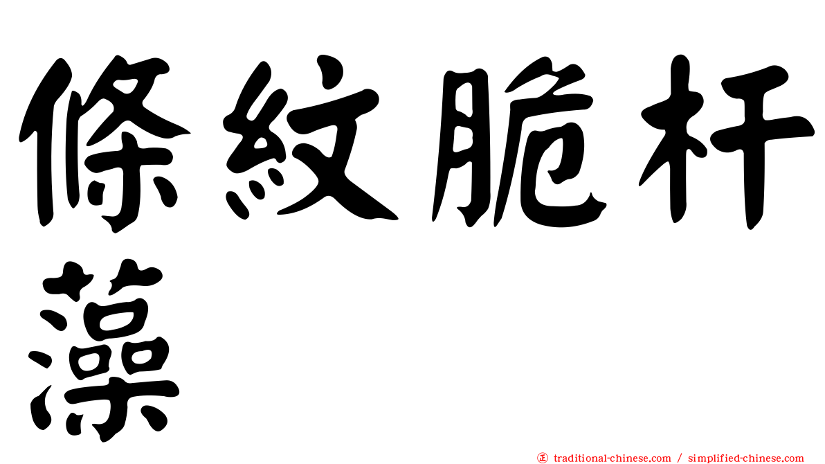 條紋脆杆藻