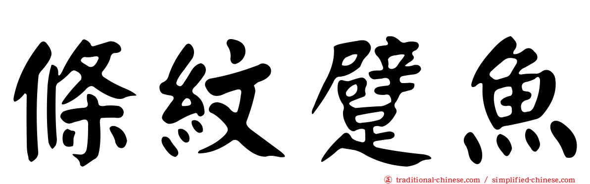 條紋躄魚
