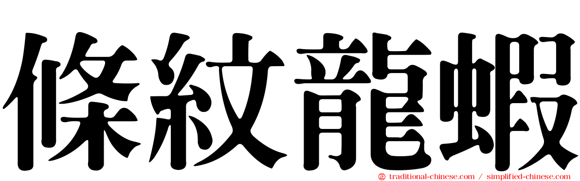 條紋龍蝦
