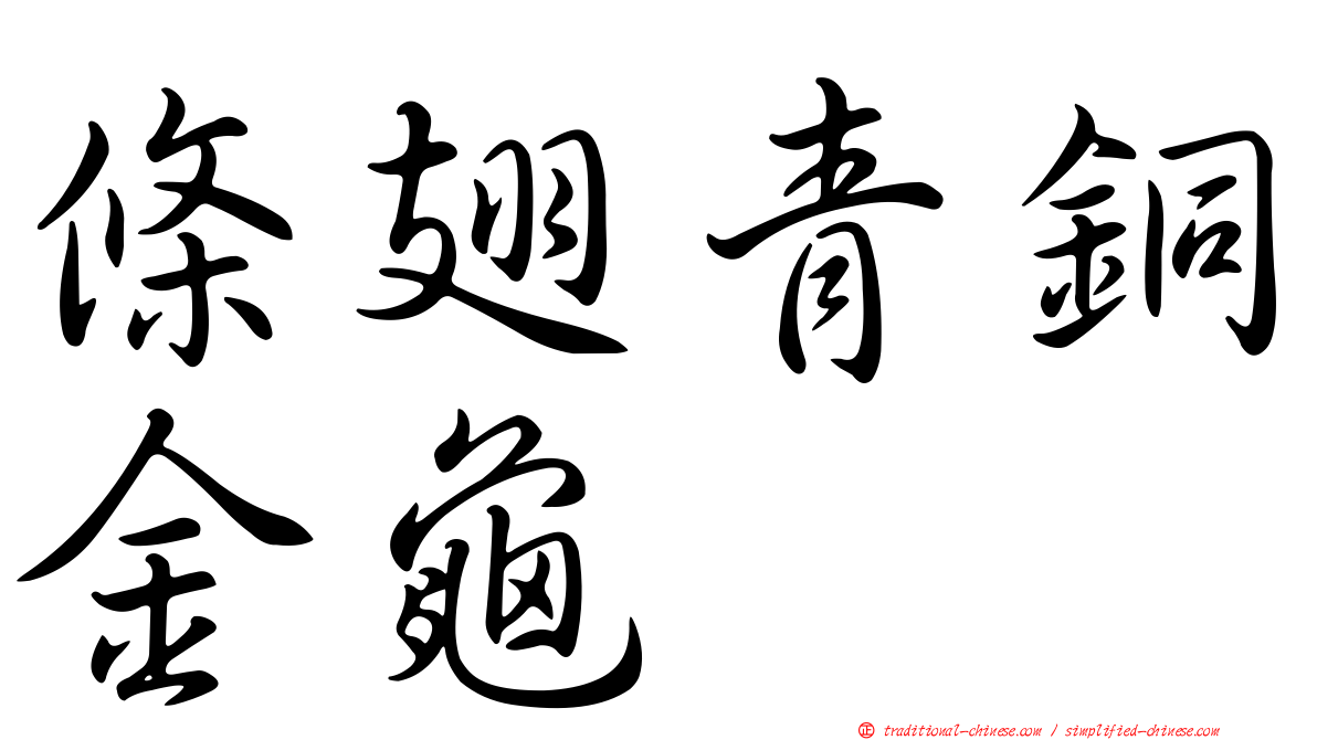 條翅青銅金龜
