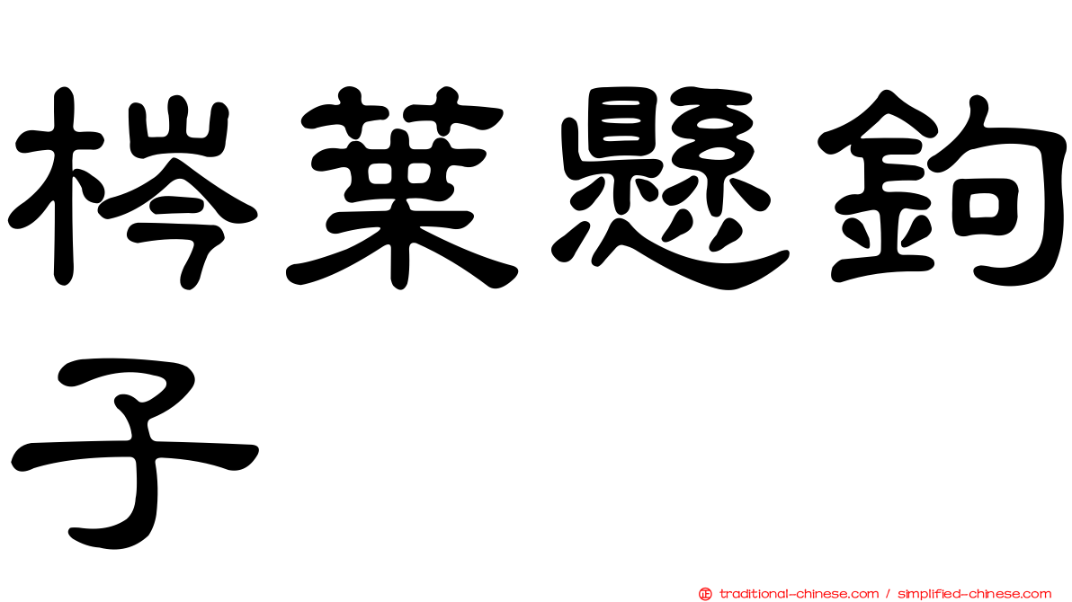 梣葉懸鉤子