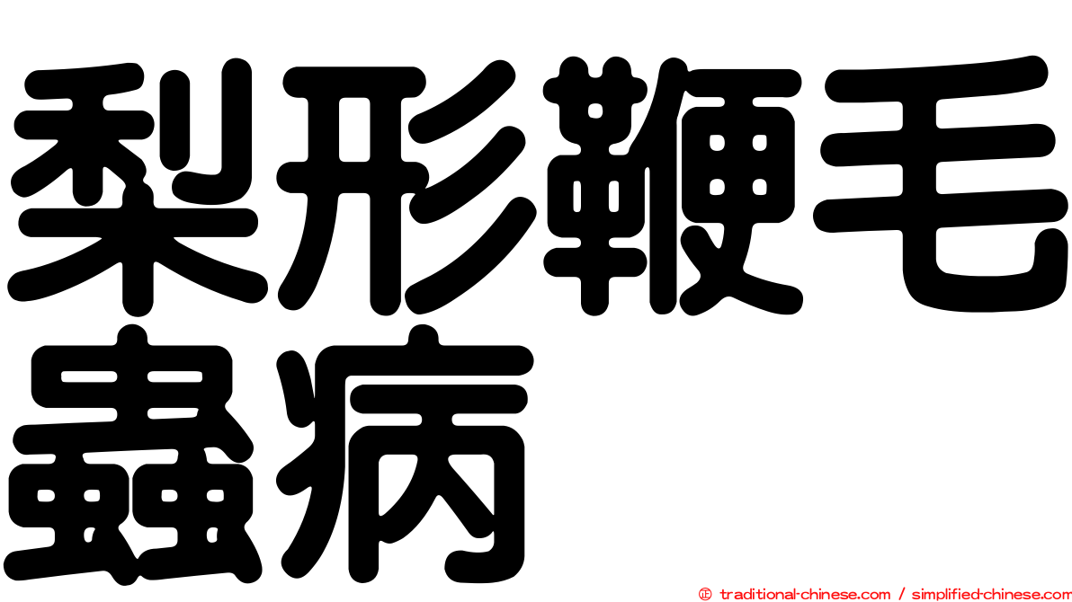 梨形鞭毛蟲病