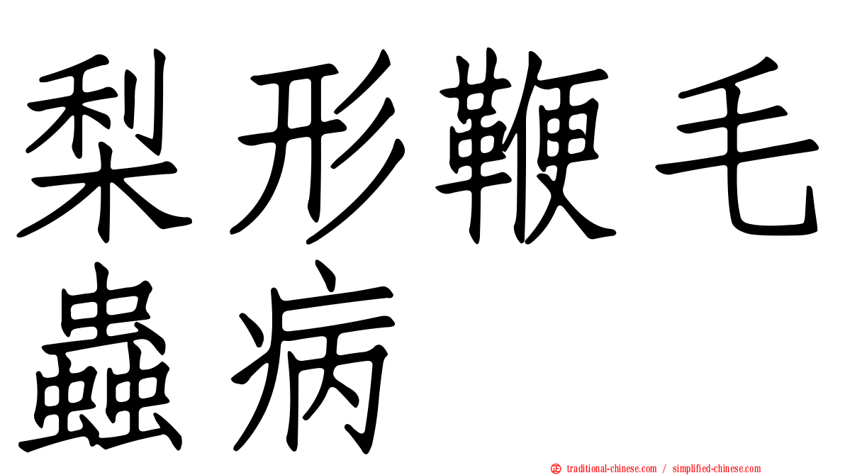 梨形鞭毛蟲病