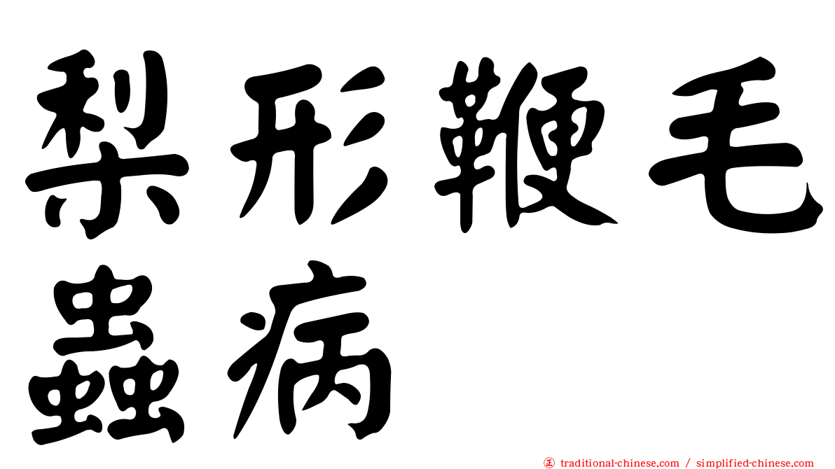 梨形鞭毛蟲病