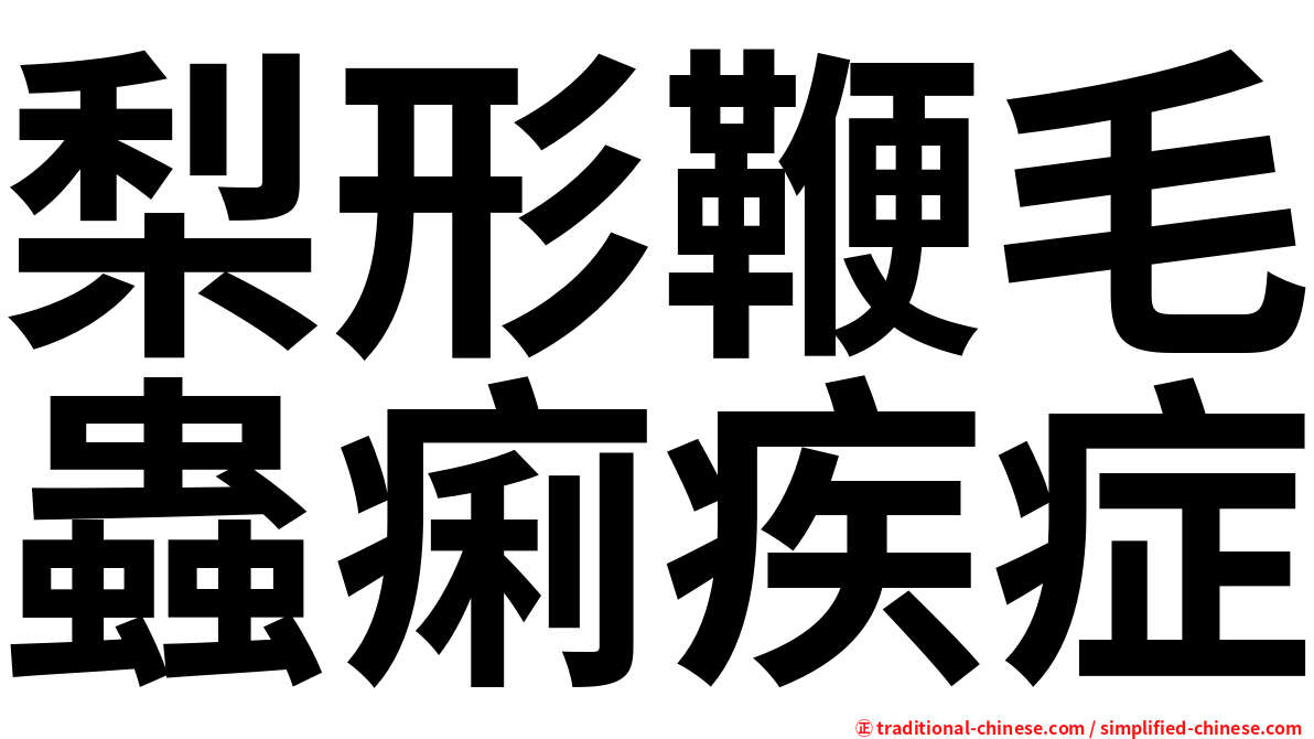 梨形鞭毛蟲痢疾症