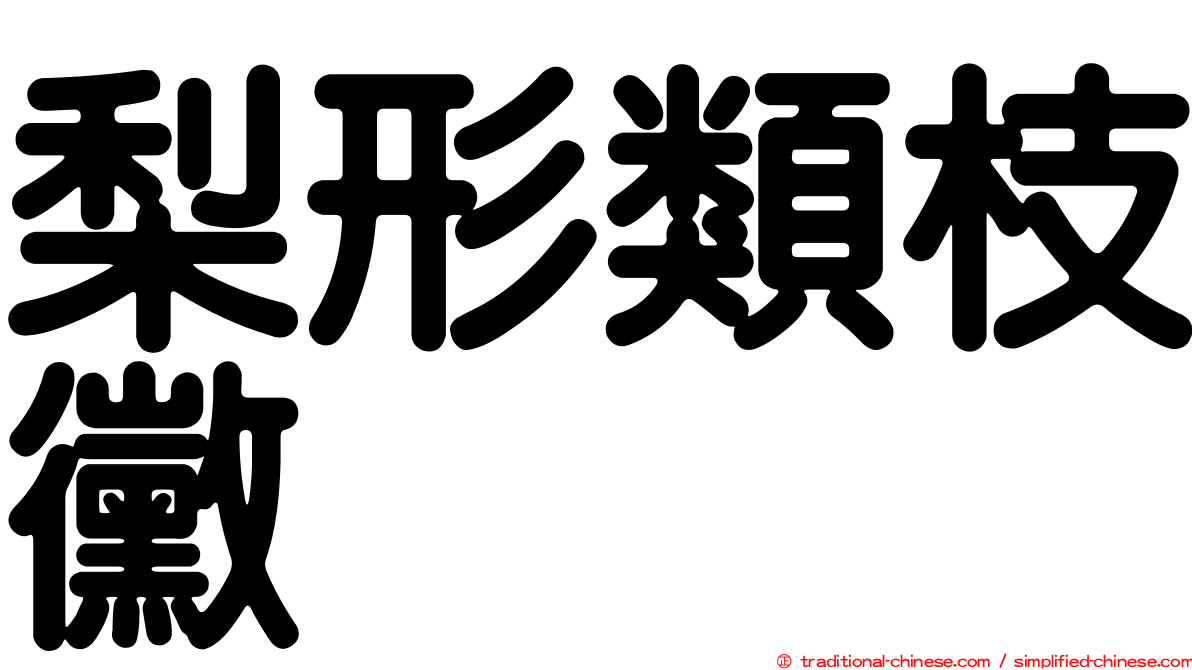 梨形類枝黴