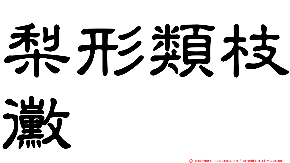 梨形類枝黴