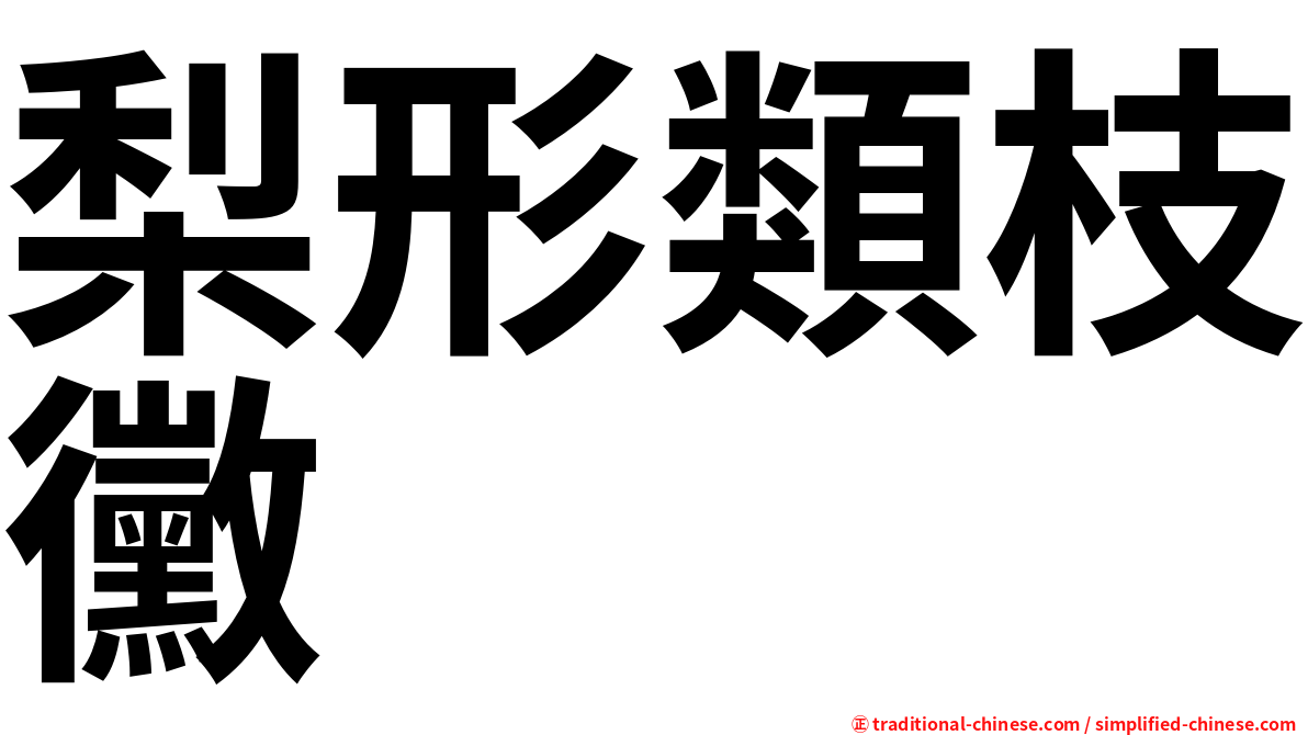 梨形類枝黴