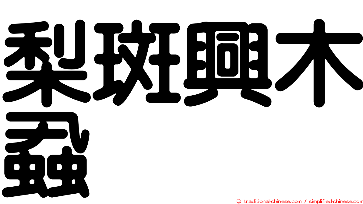 梨斑興木蝨