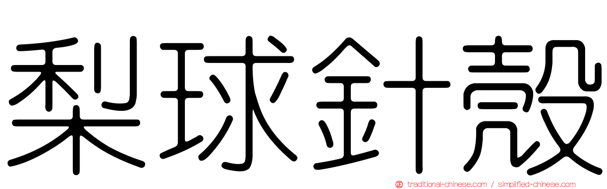 梨球針殼