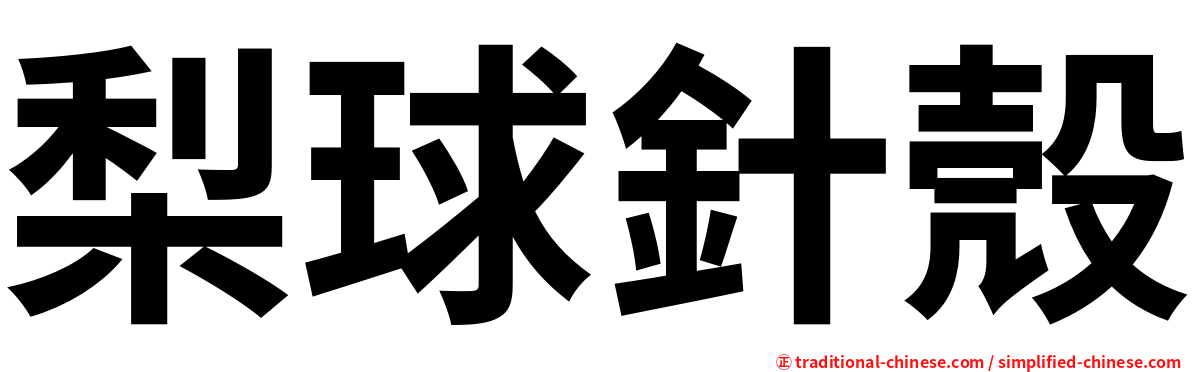 梨球針殼