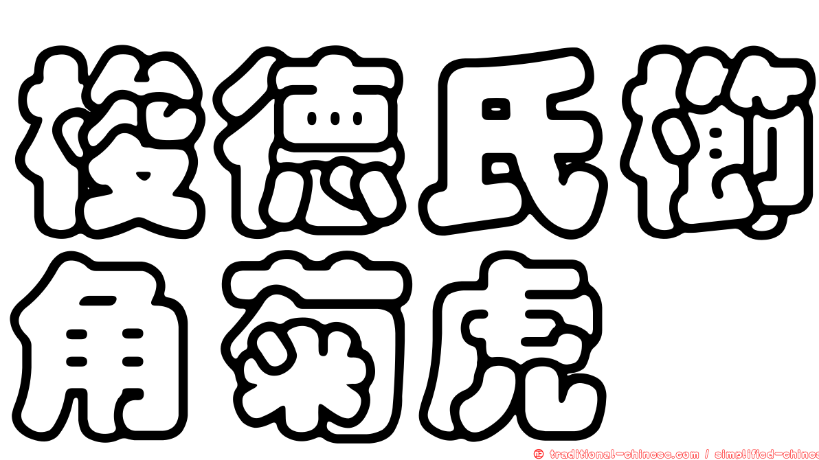 梭德氏櫛角菊虎