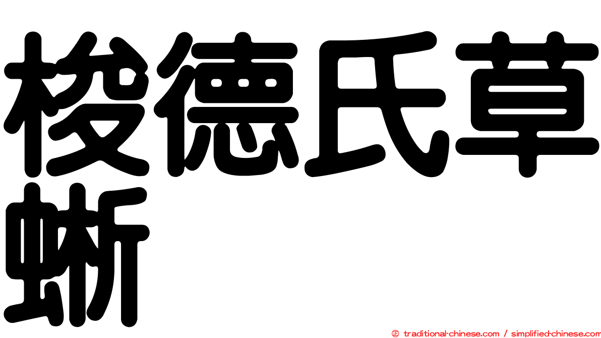 梭德氏草蜥