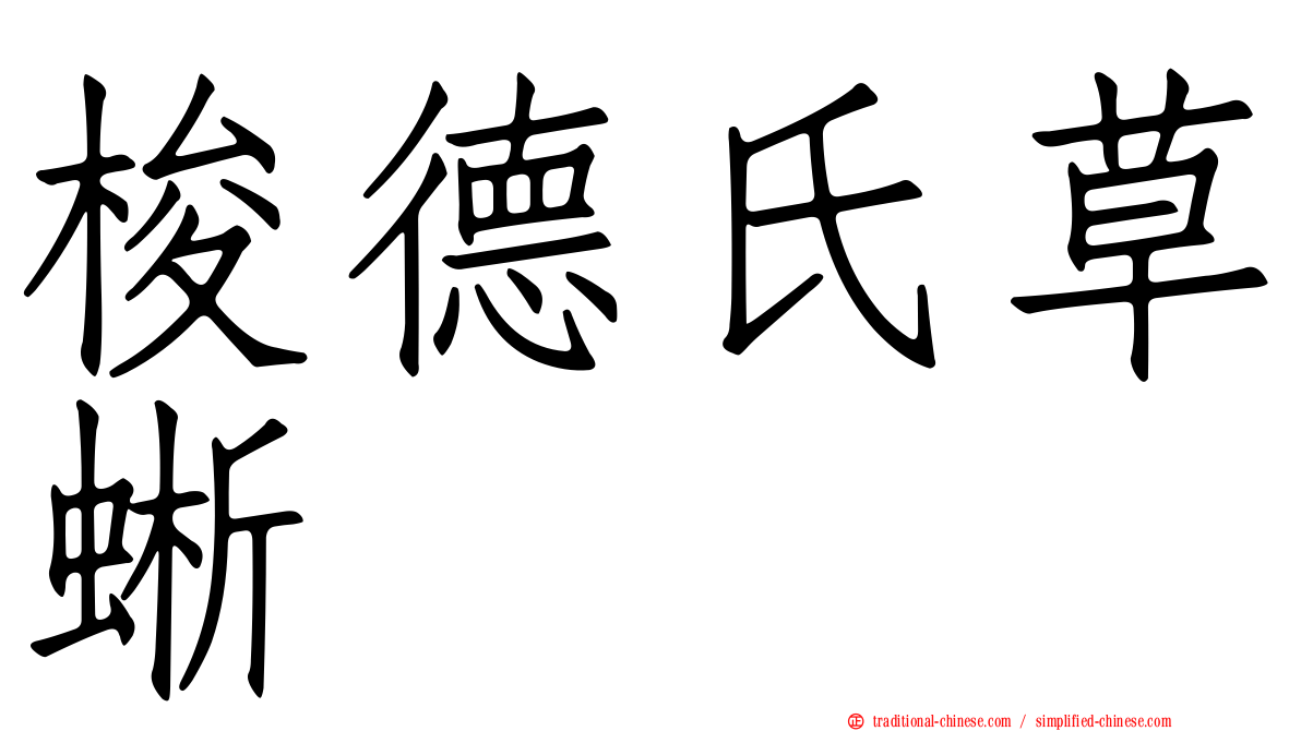 梭德氏草蜥