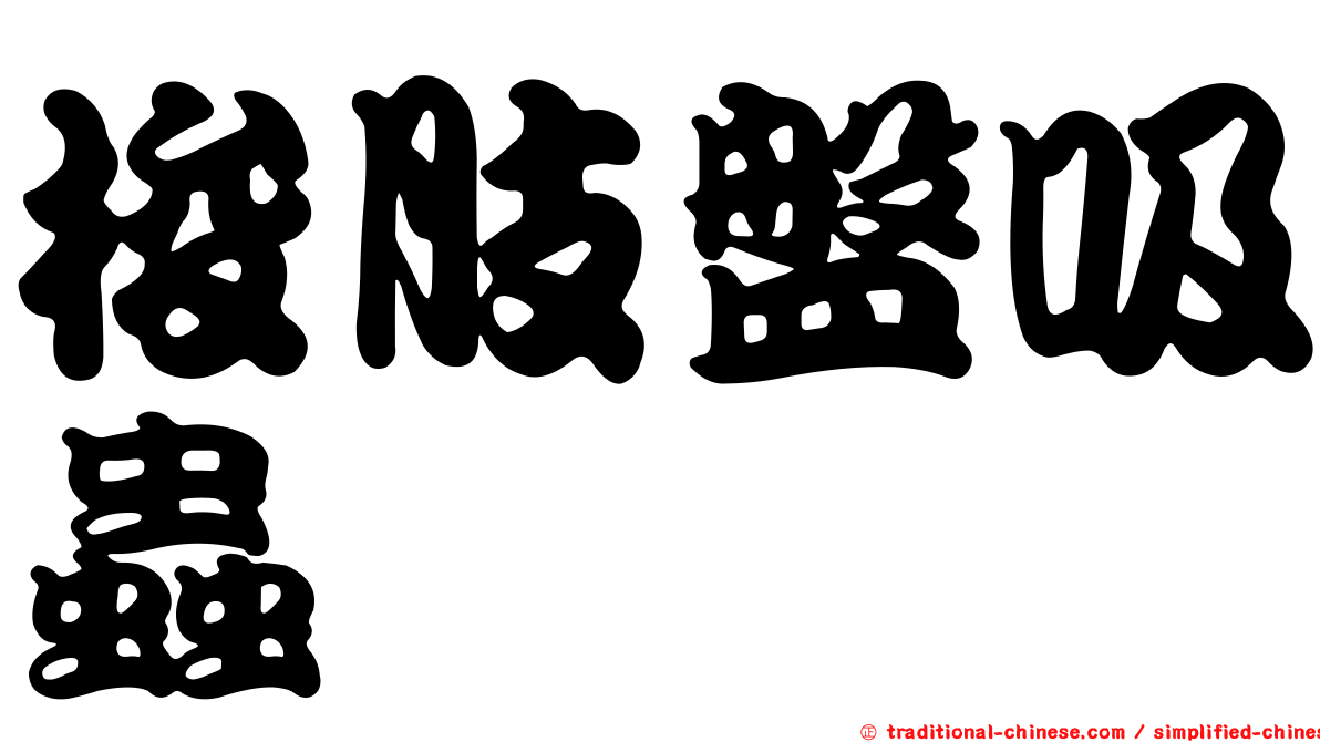 梭肢盤吸蟲