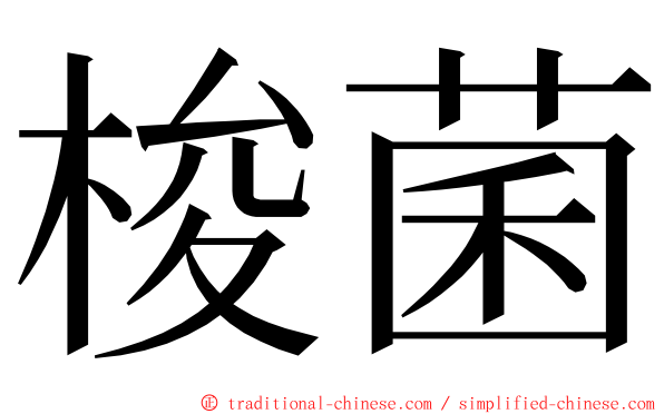 梭菌 ming font