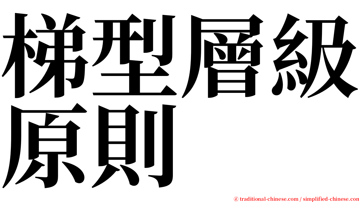 梯型層級原則 serif font