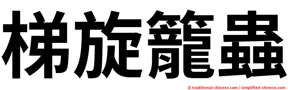 梯旋籠蟲