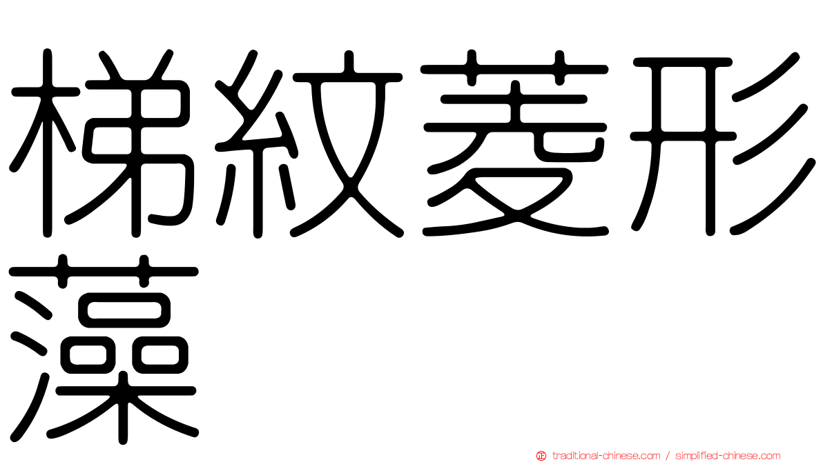 梯紋菱形藻