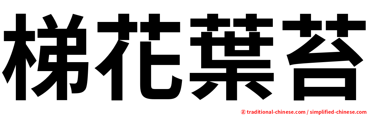 梯花葉苔