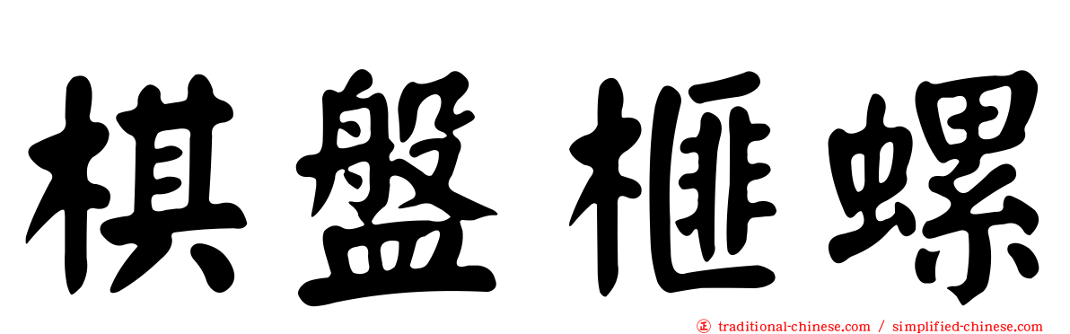 棋盤榧螺