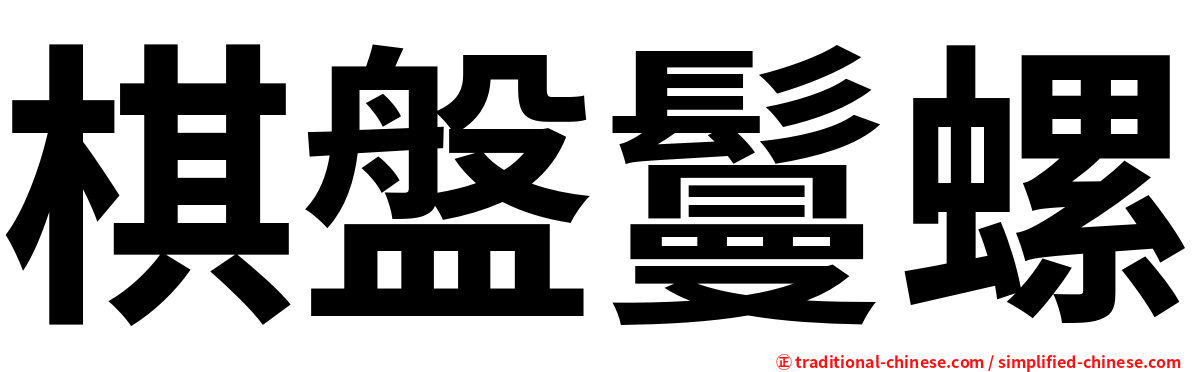 棋盤鬘螺