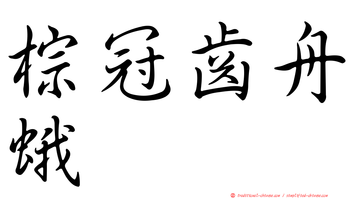 棕冠齒舟蛾