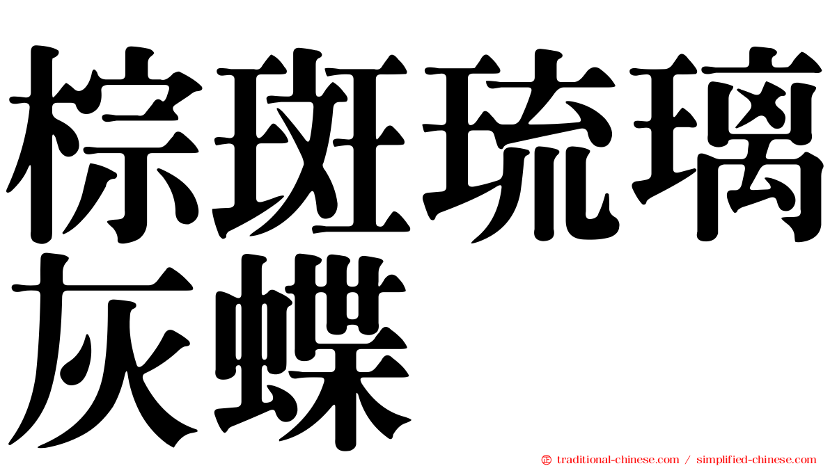 棕斑琉璃灰蝶
