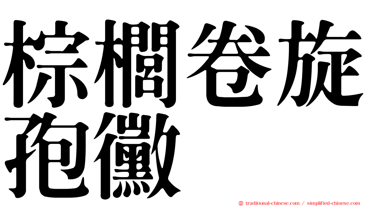 棕櫚卷旋孢黴
