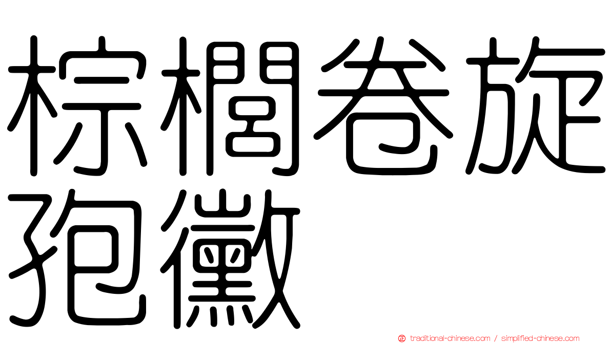 棕櫚卷旋孢黴