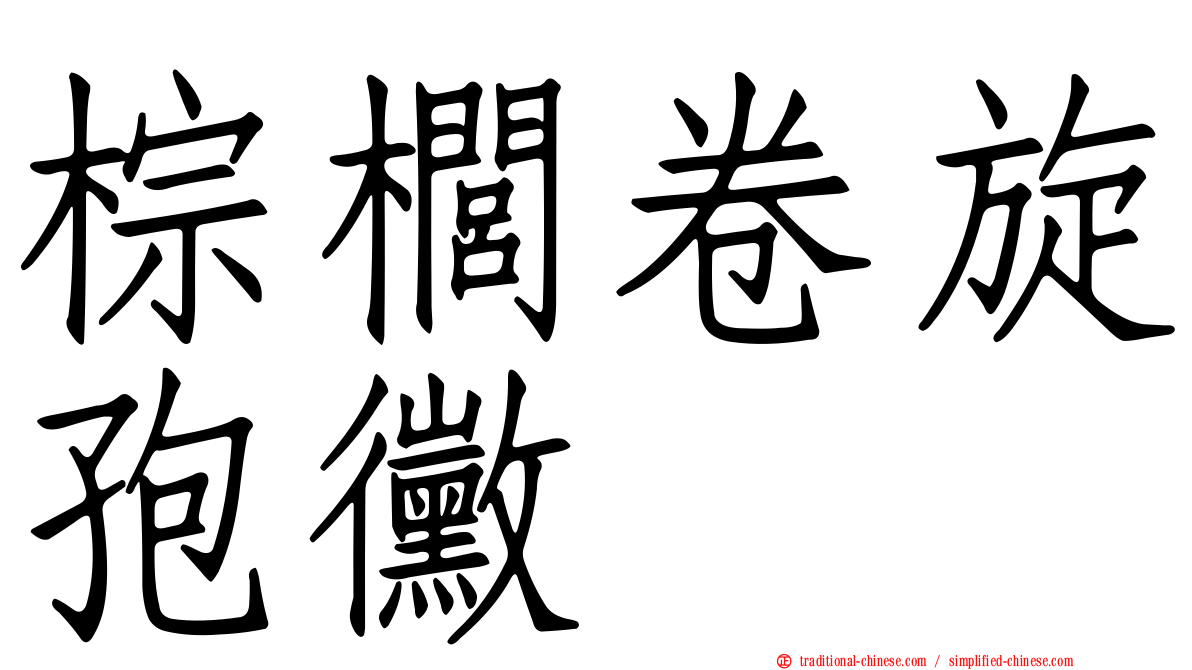 棕櫚卷旋孢黴