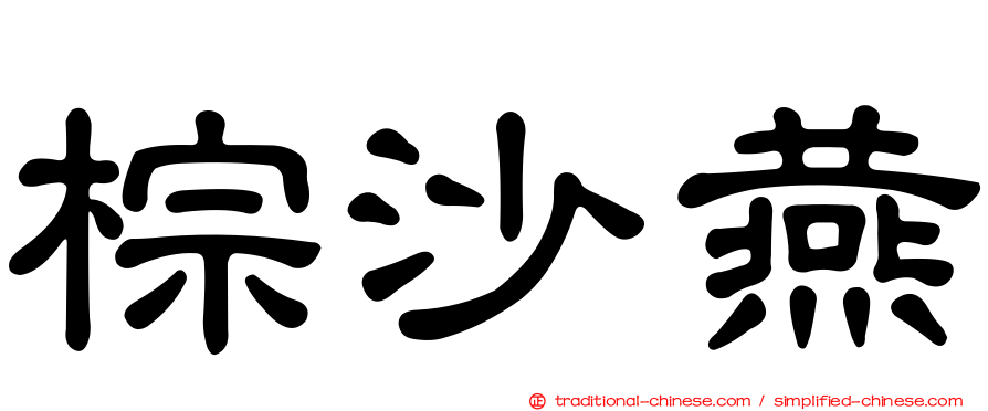 棕沙燕