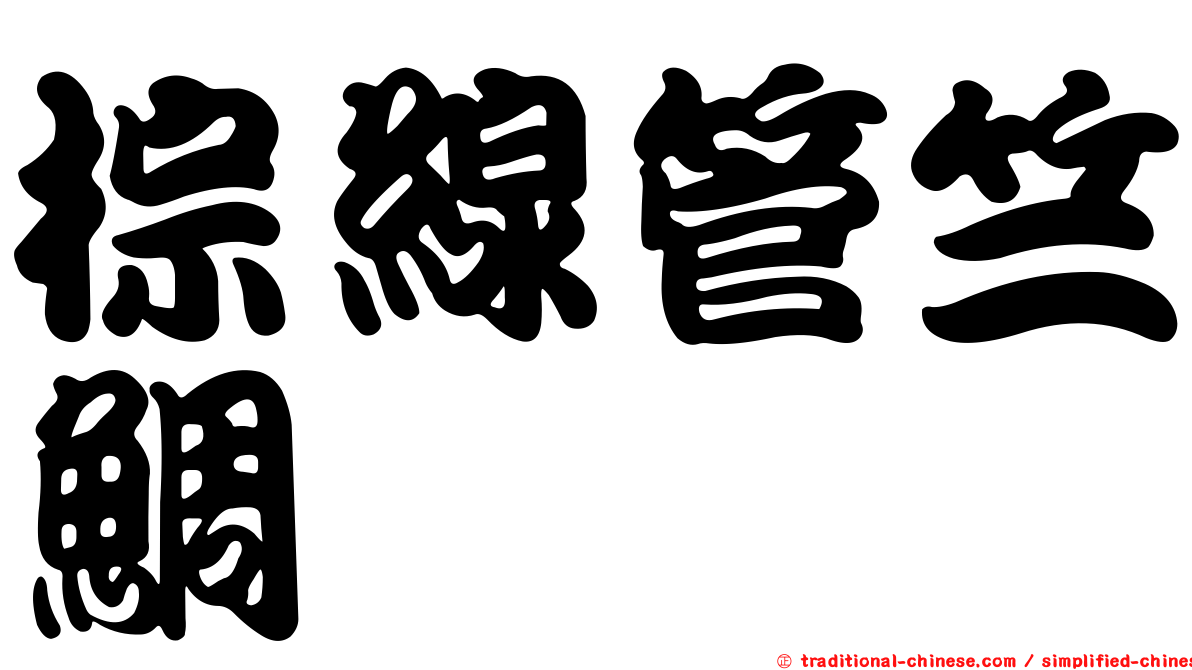 棕線管竺鯛