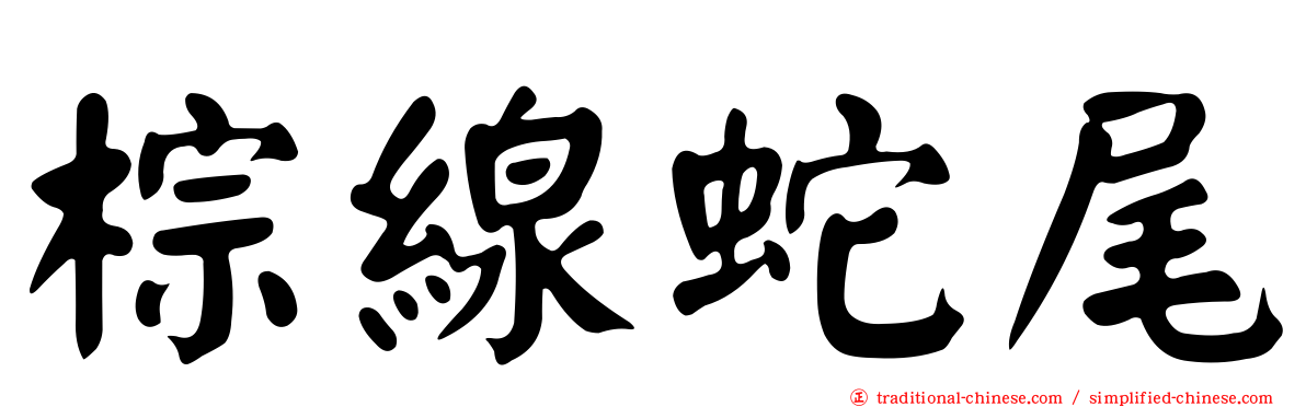 棕線蛇尾