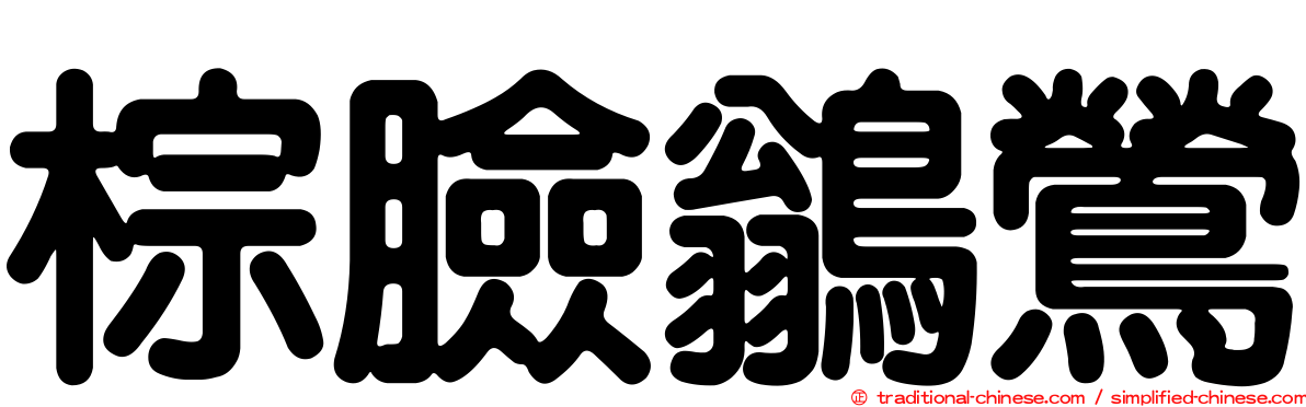 棕臉鶲鶯