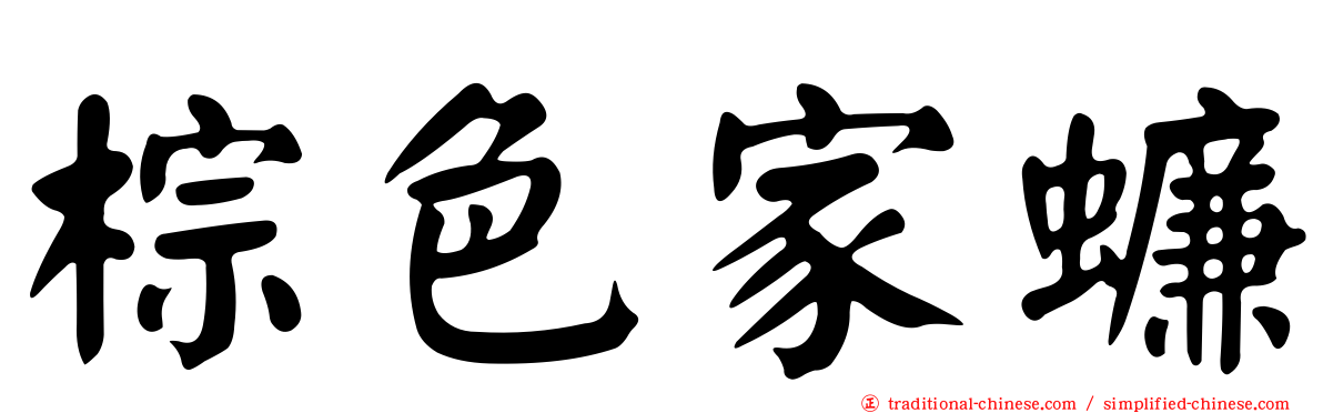 棕色家蠊