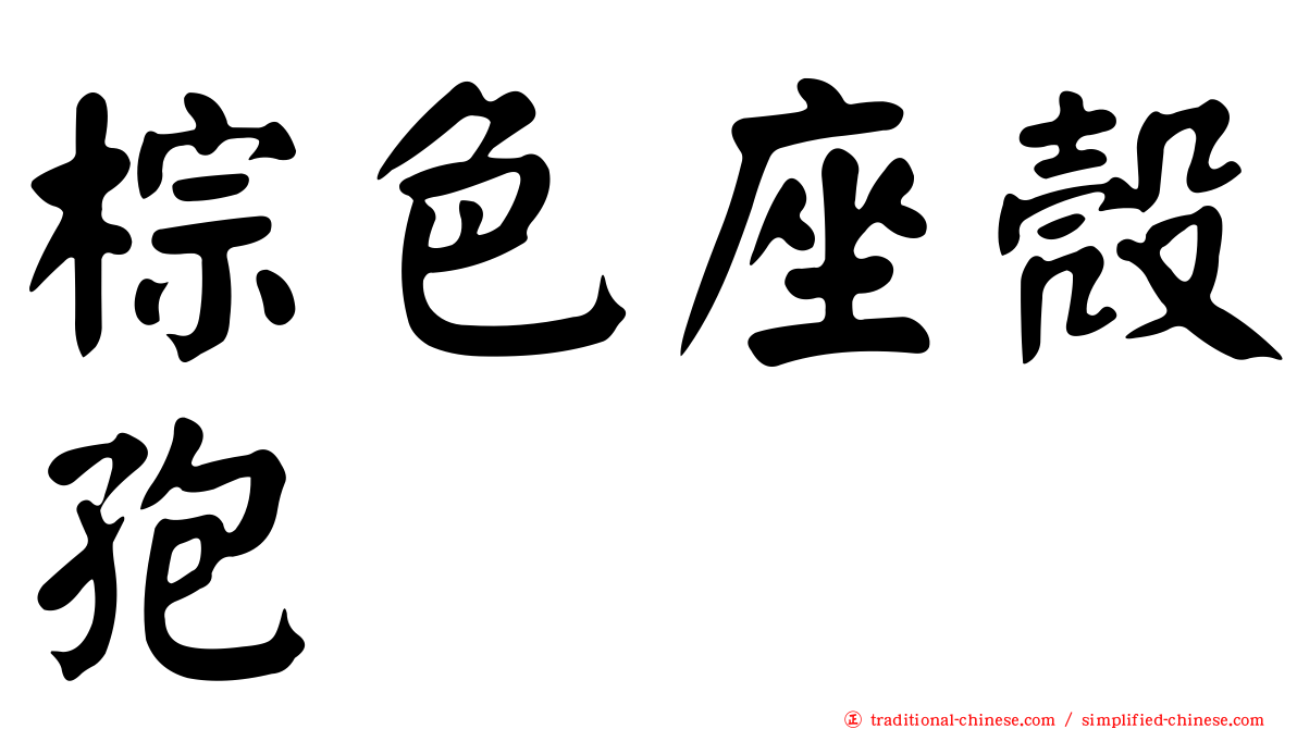 棕色座殼孢