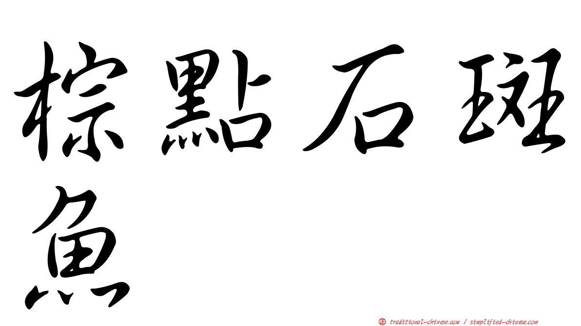 棕點石斑魚