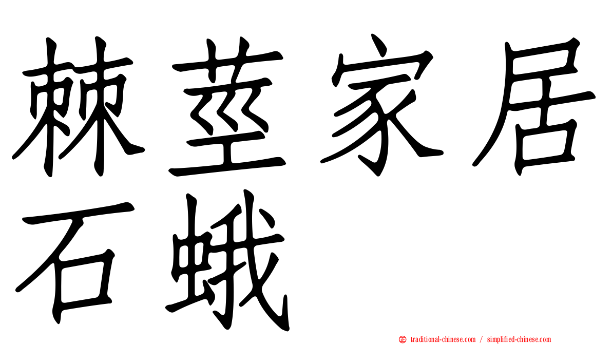 棘莖家居石蛾