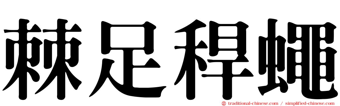 棘足稈蠅