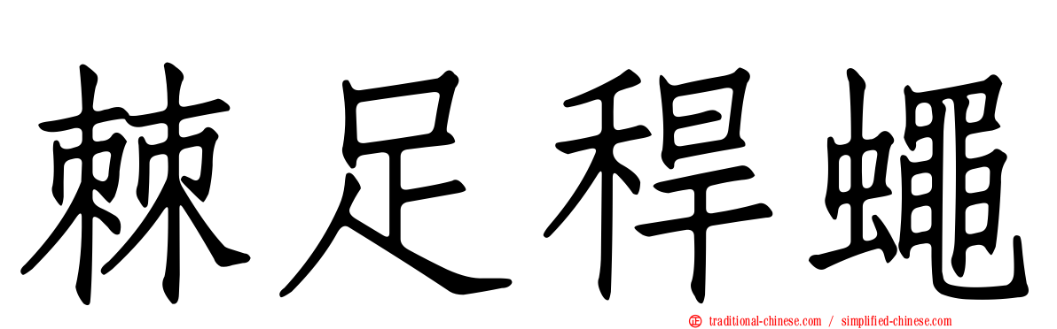 棘足稈蠅