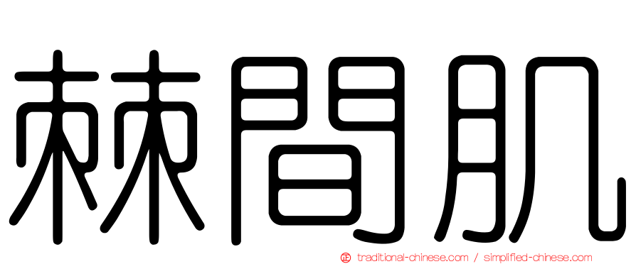 棘間肌