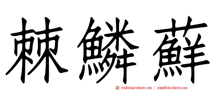 棘鱗蘚