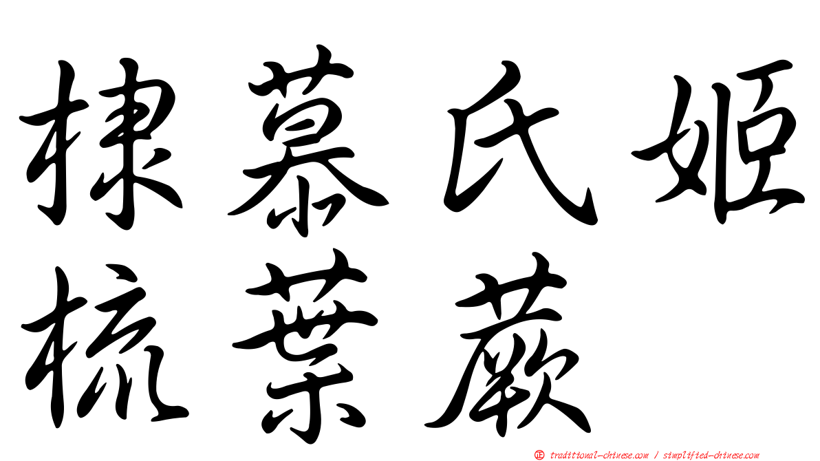 棣慕氏姬梳葉蕨